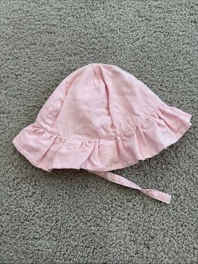 Pink Ruffle Sun Hat for Kids - Lightweight Baby Bucket Hat